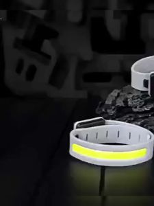 Gelang COB Lengan/Kaki USB Isi Ulang Berkedip COB Reflektif Olahraga Luar Ruangan Aman