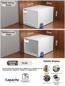 XINGYOU | Drawer-type Transparent Plastic Storage Box