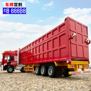 1:50 Heavy Truck Artificial Alloy Car Model Large Truck Dumptruck Transporter Childrens Toy Ornaments