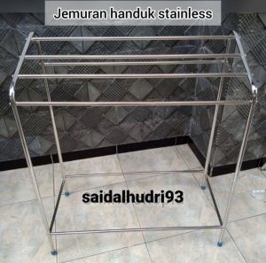 PROMO RAK HANDUK STAINLESS STEEL ANTI PATAH NO.1 TERMURAH