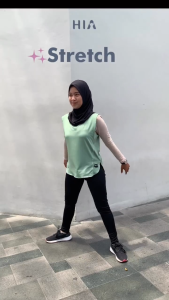 HIA EveryWear Tussa Sweet Tank Top Kaos Olahraga Wanita Home Workout Hacktive Fabric Warna Red Dahlia