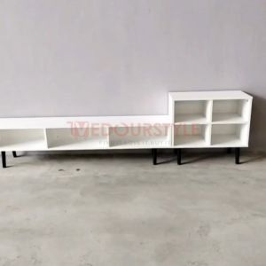 Vedourstyle Modern Design 7 Feet TV cabinet + Display Cabinet/ 7 Kaki Kabinet Tv/210cm Almari TV/ Rak tv kayu/ TV Console