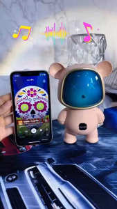 YIBAO LENTIVEN Speaker Bluetooth Portabel dengan Lampu RGB Multifungsi Speaker Suara Jernih Mendukuang Kartu SD X868