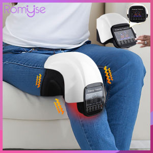 Romyse 3 Modes Wireless Rechargeable Electric Infrared Laser Heating Therapy Knee Massager Physiotherapy Cold Knees Pain Relief Kneecap Rehabilitation Tool