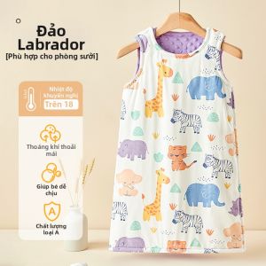 Túi Ngủ Không Tay Mùa Đông Chống Kicking Bảo Vệ Bụng Cho Trẻ Sơ Sinh