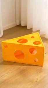 Cheese Cat House Soft Cat Bed Pet Nest Cozy Sleeping Breathable Easy Clean Pet Cage for All Season