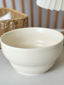 Bát Đựng Mì Trang Trí Đường Tròn Thiết Kế Đơn Giản Thời Trang Phong Cách Bắc Âu Đĩa Salad Trái Cây Đồ Dùng Ăn Uống Bằng Gốm Sứ