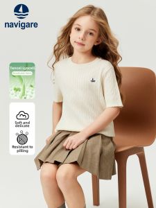 navigare kids | Knitted Short Sleeve Thin T-Shirt