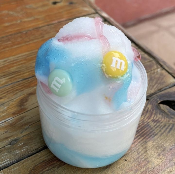 M&M ice cream slime (icee texture slime with toppings) | Lazada