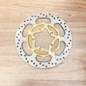 Đĩa Bremb@ nút inox siêu sáng 5 lỗ cho Vario/Click 150 size 265mm màu Vàng anode