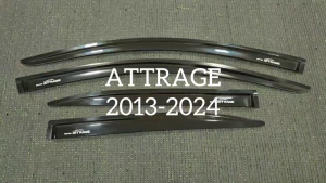 คิ้วประตู Attrage กันลม กันสาด คิ้ว ดำทึบ มิตูซบิชิ แอทราจ ใส่ร่วมกันได้ทุกรุ่น ทุกปี A