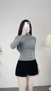 Áo Cổ Lọ Giữ Nhiệt Lót Lông Dài Tay BigSize MiSoul Áo Lót Lông Cổ Cao Giữ Nhiệt Trơn Dài Tay  362