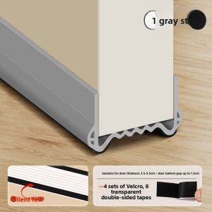 MONLEYTA | Door Bottom Soundproofing Seal Strip PVC Material Door Gap Filler Windproof Door Bottom Silent Design Bedroom Door Accessory