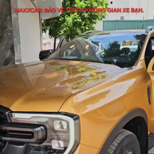 RANGER 23+ Thảm lót sàn MAXXCAR nhựa TPE  đúc 5D cho xe FORD RANGER/RAPTOR/WILDTRACK + Rối Logo.