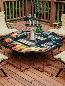HOMFUL | Outdoor Foldable Tea Brewing Camping Table
