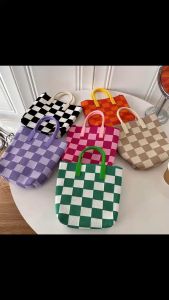 Hand-held woven bag luxurious French style versatile and cute outdoor bag for women