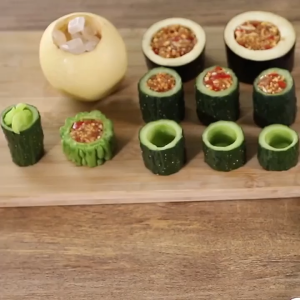 Bộ 4 Dụng Cụ Lấy Lõi Ruột Trái Cây Tiện Dụng Bằng Nhựa The Perfect Corer for Stuffed Vegetables PVN3813