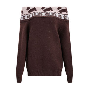 Weekend hub | Áo Sweater Off-shoulder Thiết Kế Fair Isle Giúp Gọn Đẹp và Che Khuyết Điểm