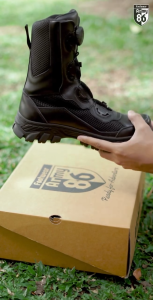 Army 86 Sepatu pdl Tactical tni polri satpam satpol pp brimob Tali putar Kulit asli model Ryugi