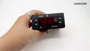 ETC-974 ตัวควบคุมอุณหภูมิ MINI ไมโครคอมพิวเตอร์ Digital เทอร์โมสตัทเครื่องทำความเย็น 220V เซ็นเซอร์ NTC