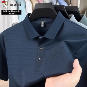 TUCANO | Mens Thin Short Sleeve Polo Shirt Cool Ice Silk