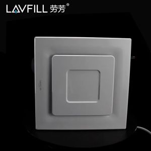 Quạt thông gió quạt hút mùi âm trần mặt phẳng vuông LAVFILL LFCV-12L/ LFCV-16L bề mặt 300*300mm và bề mặt 250x250mm)