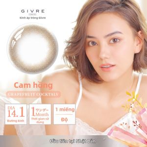 GIVRE | Kính áp tròng dùng một lần hàng tháng đường kính nhỏ đến trung bình màu tự nhiên pha trộn tinh tế 1 chiếc x 2 hộp