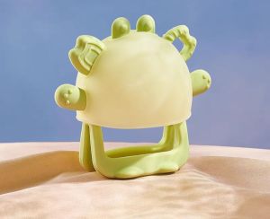 Baby Infant Chew Toys Silicone Teething Toys Teether Anti-eating Hands - Crab