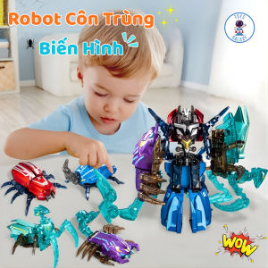 Đồ Chơi Robot Biến Hình Côn Trùng 4in1 Bọ Cánh Cứng / Bọ Ngựa / Bọ Cạp - Transformer Siêu Thú