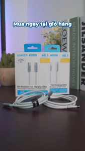 [Cho iPhone 15-17 Androi Laptop] Cáp sạc nhanh ANKER Zolo USB-C to USB-C | Công suất cao 240W | Chip E-Maker | Chất liệu nylon dù chống bám bẩn đứt gãy | Dành cho iPhone 15/iPhone 16/iPhone 17/Android/Laptop - A8060