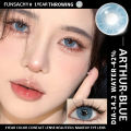 FUNSACHY 1pair New ARTHUR Color Contact Lenses for Eyes Green Eye Lenses Gray Contacts Fashion Cosmetic Pupils Yearly Color Eyes. 