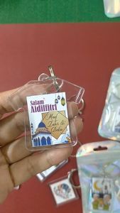 [new] Hadiah Hari Raya Acrylic Keychain Gift set Ramadan rantai kunci Doorgift souvenir decoration decor hiasan rumah cute Key chain key ring photo printing islamic muslim gift eid mubarak open house key holder fashion accesories