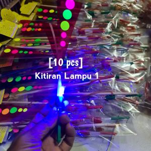 10 pcs. Mainan Kitiran Lampu Terbang 1 Lampu