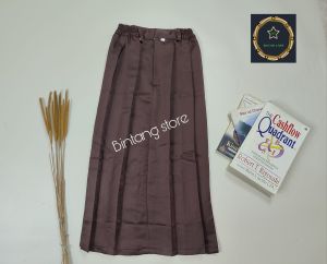 Rok Rempel Coklat SD/SMP/Sma Bahan Elemen