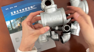 Galvanized Steel Tee Pipe Fittings  1/4"  1/2"  3/4"