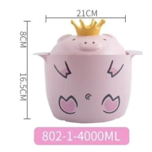 Cartoon Tiger Year Ceramic Stew Pot High Temperature Resistant Gas Stove Top Rice Cooker Soup Pot Home Use Cooking Utensil
