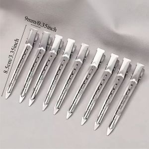 20Pcs Hair Care Clips Stainless Steel Hairdressing Sectioning Clips Clamps For Hairdressing Barber Hair Cut Use Styling Tools