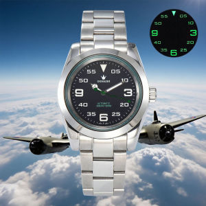 39mm Luxury Mens Custom Watch NH35 Movement Sapphire Glass Stainless Steel Waterproof Watch