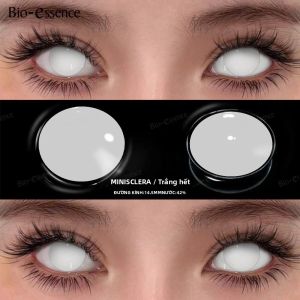 Bio-essence Halloween Cosplay Kính Áp Tròng Anime Đen Hồng Ống Kính Đường Kính 14.5/15 Mm Hàng Năm Dùng Một Lần Phụ Kiện Mắt
