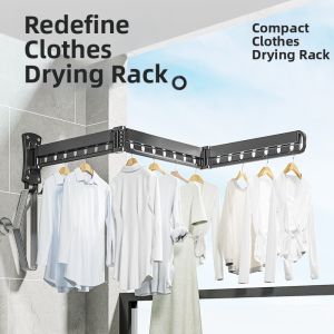 Multifunctional Wall-mounted Extendable Drying Rack