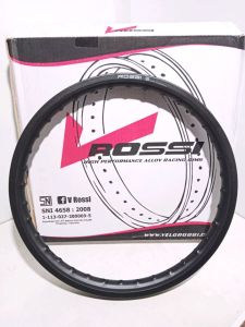 VELG ALUMINIUM ALLOY RACING RIMS RING 17 × 140 TIPE W/M WARNA BLACK SANDY HARGA SATU BUAH √ROSSI