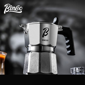 BINCOO หม้อกรองเอสเพรสโซ่ลาเต้มอคค่าสแตนเลสหม้อชงกาแฟอิตาเลียนหม้อโมก้าสำหรับห้องครัว