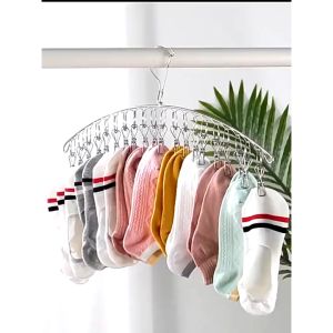 Móc treo quần áo đa năngMóc phơi giày kẹp phơi đồ trẻ em chất liệu inox không gỉ ESTLA