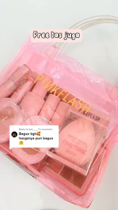 Pinkflash Beauty Blender Spons Makeup Lembut Kerong Dan Basah Aplikator Foundation