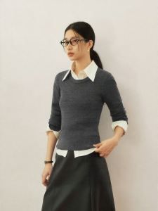 Semir | Áo Sweater Đơn Sắc Ôm Body