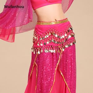 Beginners Belly Dance Belt with Gold Edge Heavy Duty Waist Chain And Hip Scarf for Novice Dancers Belly Dance Accessories