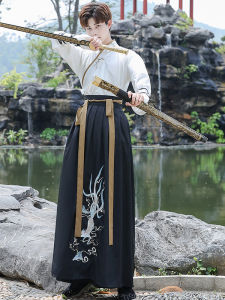Han Dynasty Mens Clothing Chinese Style Spring Summer Plus Size Ancient Clothes Chinese Ancient Style Chivalrous Men Fairy Student Class Clothes Suit