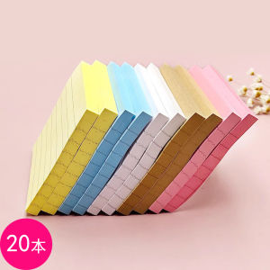 บล็อกโน้ตสีสันสดใสที่ติดได้พร้อมเส้นตรงสำหรับการบันทึกข้อมูลและแก้ไขข้อผิดพลาด อุปกรณ์เรียนสำหรับนักเรียน บล็อกโน้ตแบบมีเส้นแนวนอน