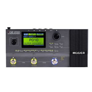 Mooer | MOOER GE200 Electric Guitar Effects Pedal Multi-effects Amp Modelling Pedal Processor 55 AMP Models 9 Effect Modules 52s Loopers