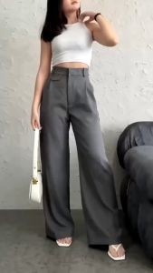 ORO PANTS - Loose Pants Trouser Wanita - Celana Anti Kusut - Celana Kulot Wanita Wol Premium CELANA KULOT HIGWAIST WANITA LOOSE CULLOTE PANTS JUMBO XXL - XXXL